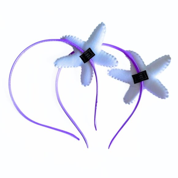 STARFISH Girl Headbands Sea Star Hair Band 2 Pack Set NEW - Picture 4 of 4